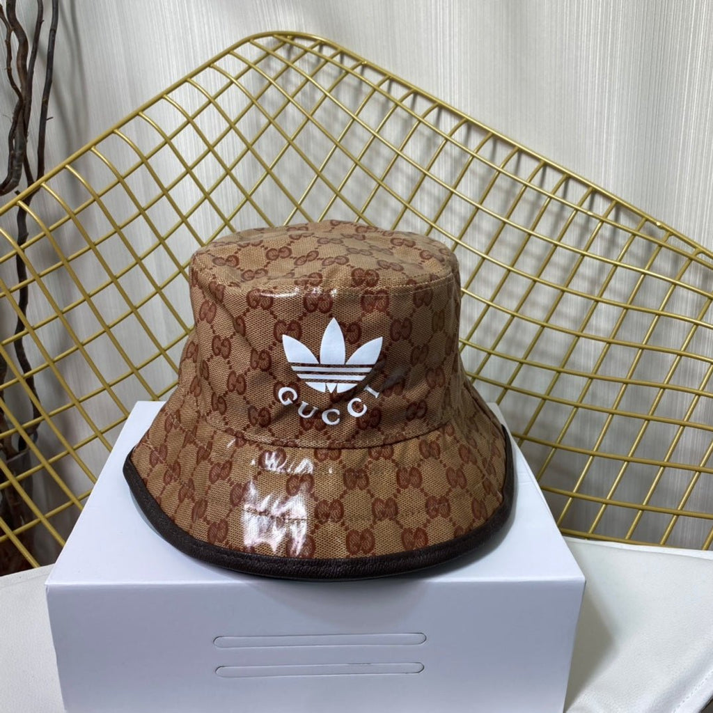Adidas x Gucci Crystal Canvas Trefoil Bucket Hat - Serene