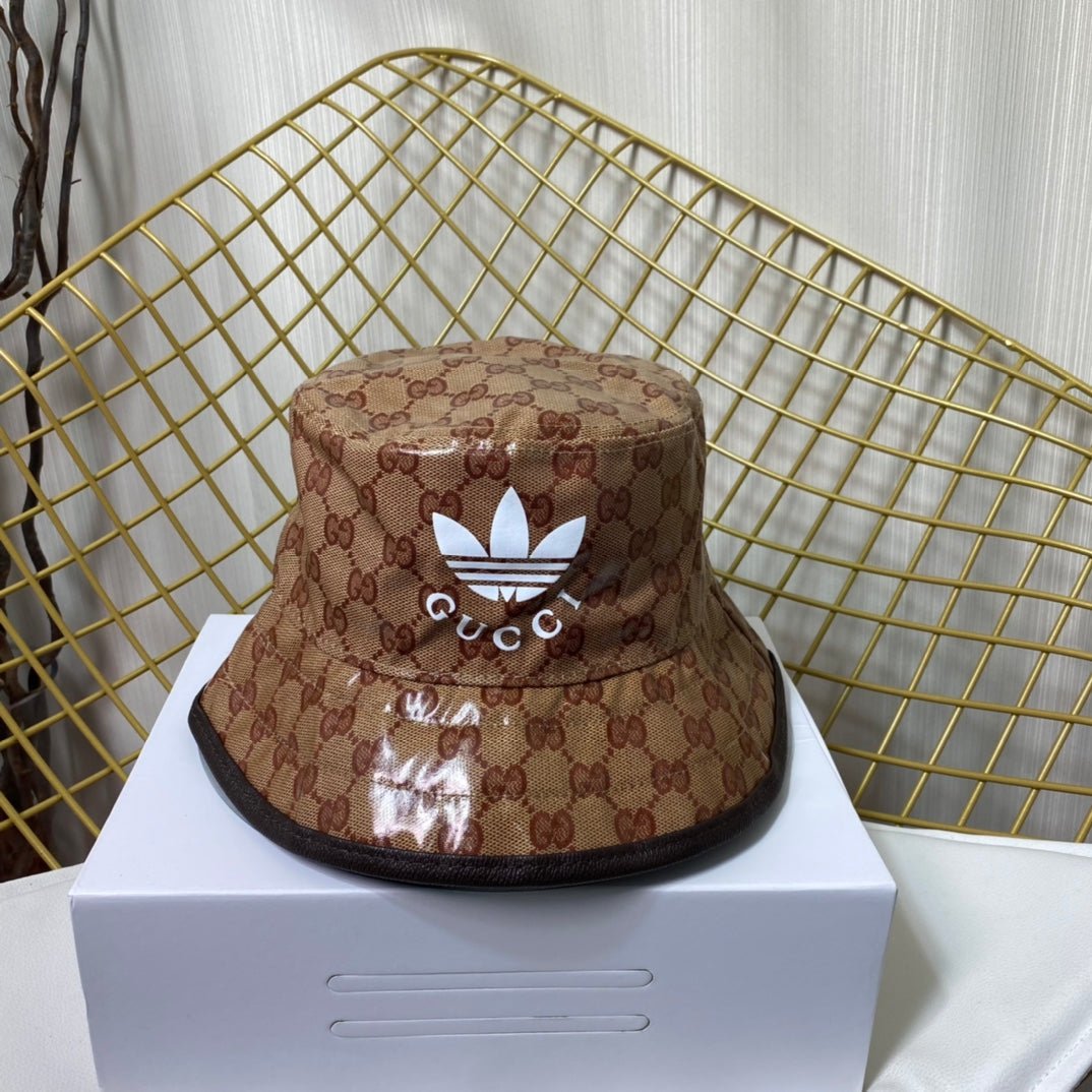 Adidas x Gucci Crystal Canvas Trefoil Bucket Hat - Serene