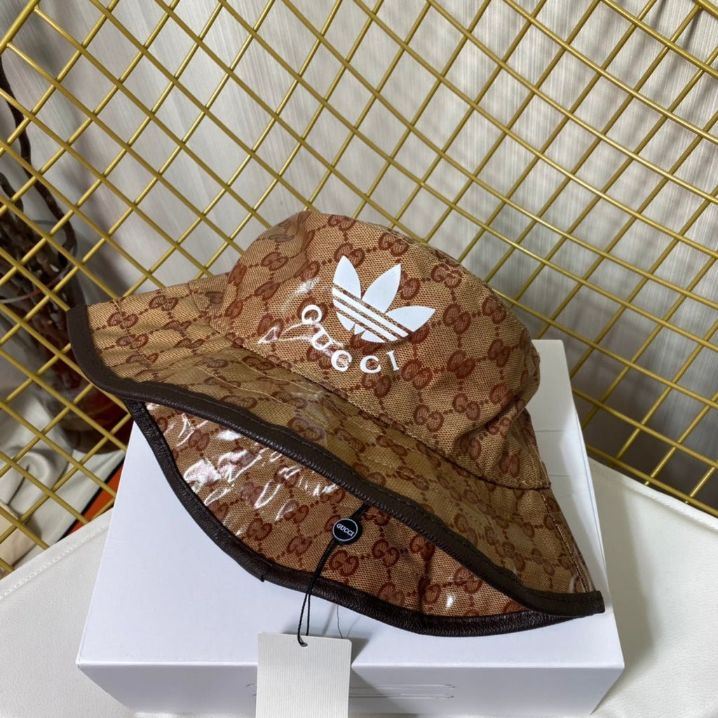 Adidas x Gucci Crystal Canvas Trefoil Bucket Hat - Serene