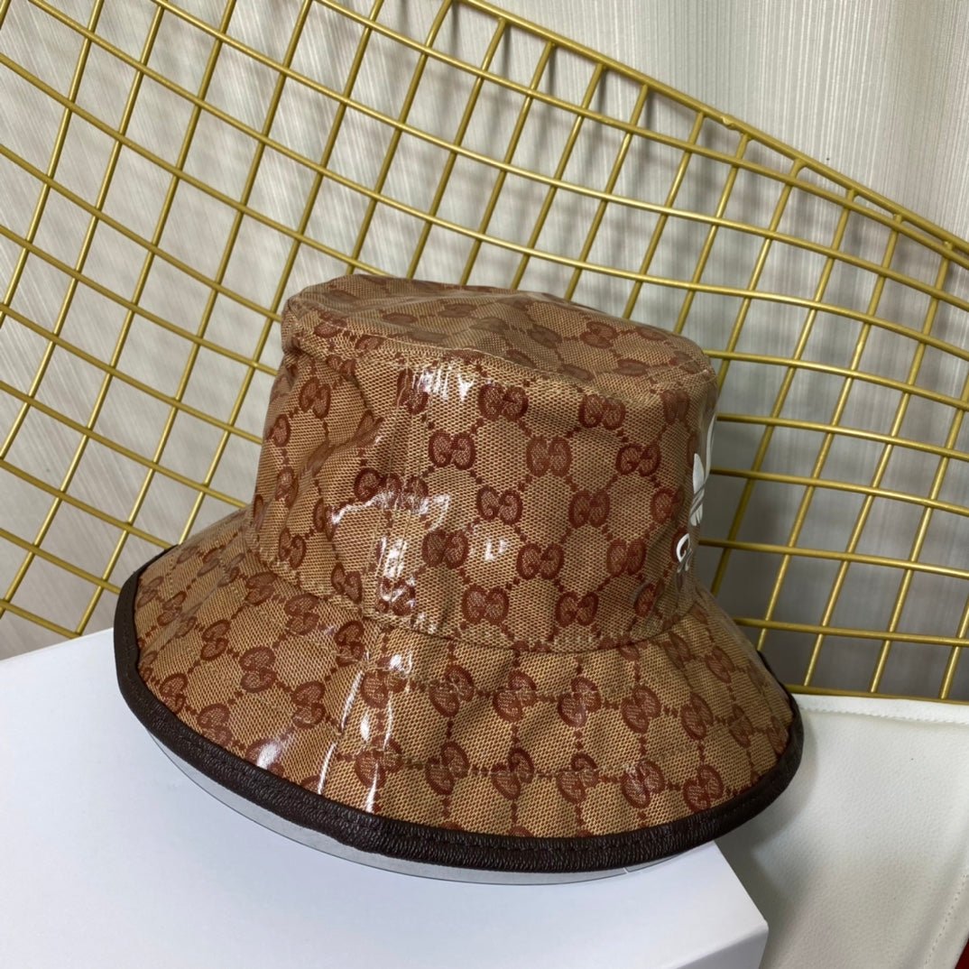 Adidas x Gucci Crystal Canvas Trefoil Bucket Hat - Serene