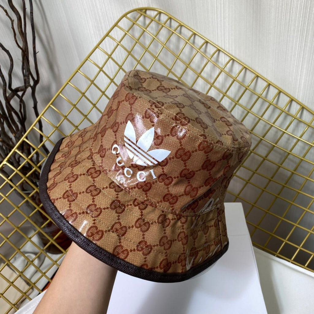 Adidas x Gucci Crystal Canvas Trefoil Bucket Hat - Serene