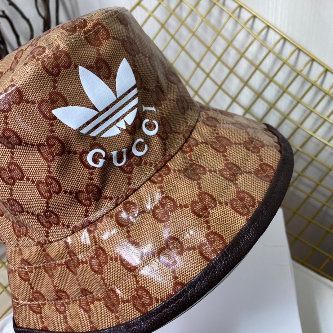 Adidas x Gucci Crystal Canvas Trefoil Bucket Hat - Serene