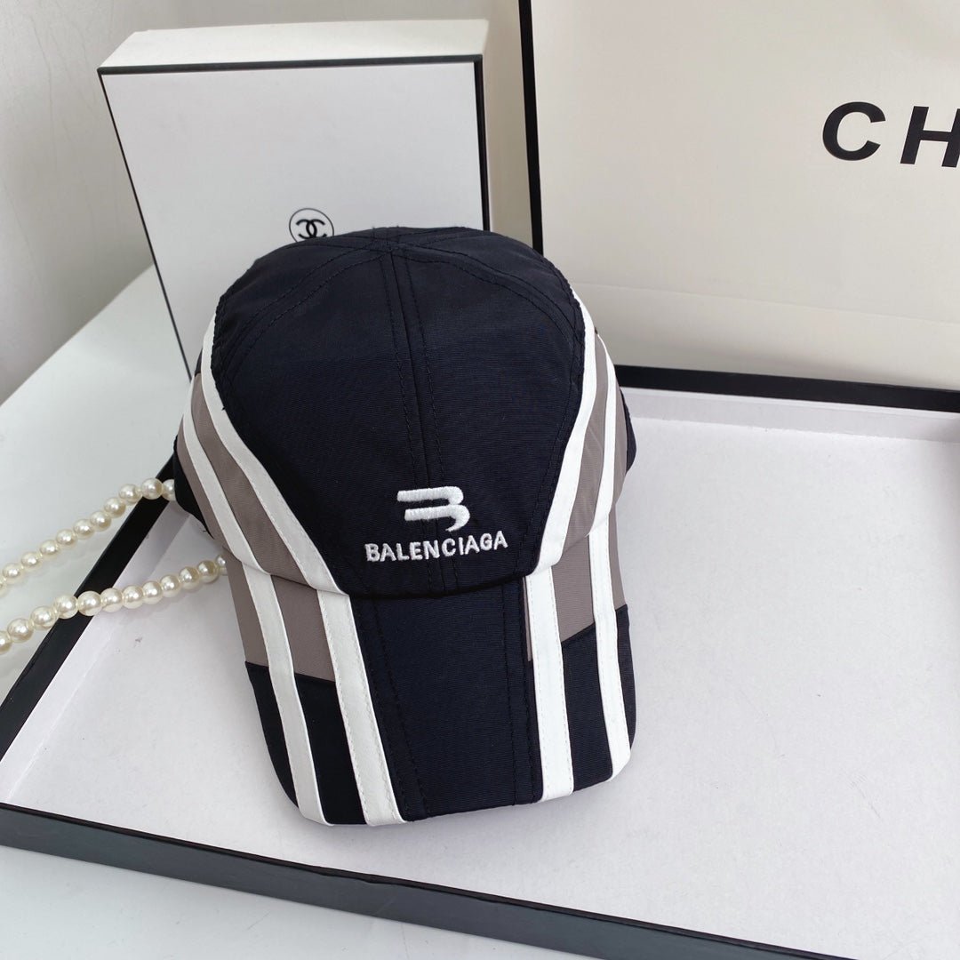 Balenciaga Baseball Cap Nylon Embroidered - Serene