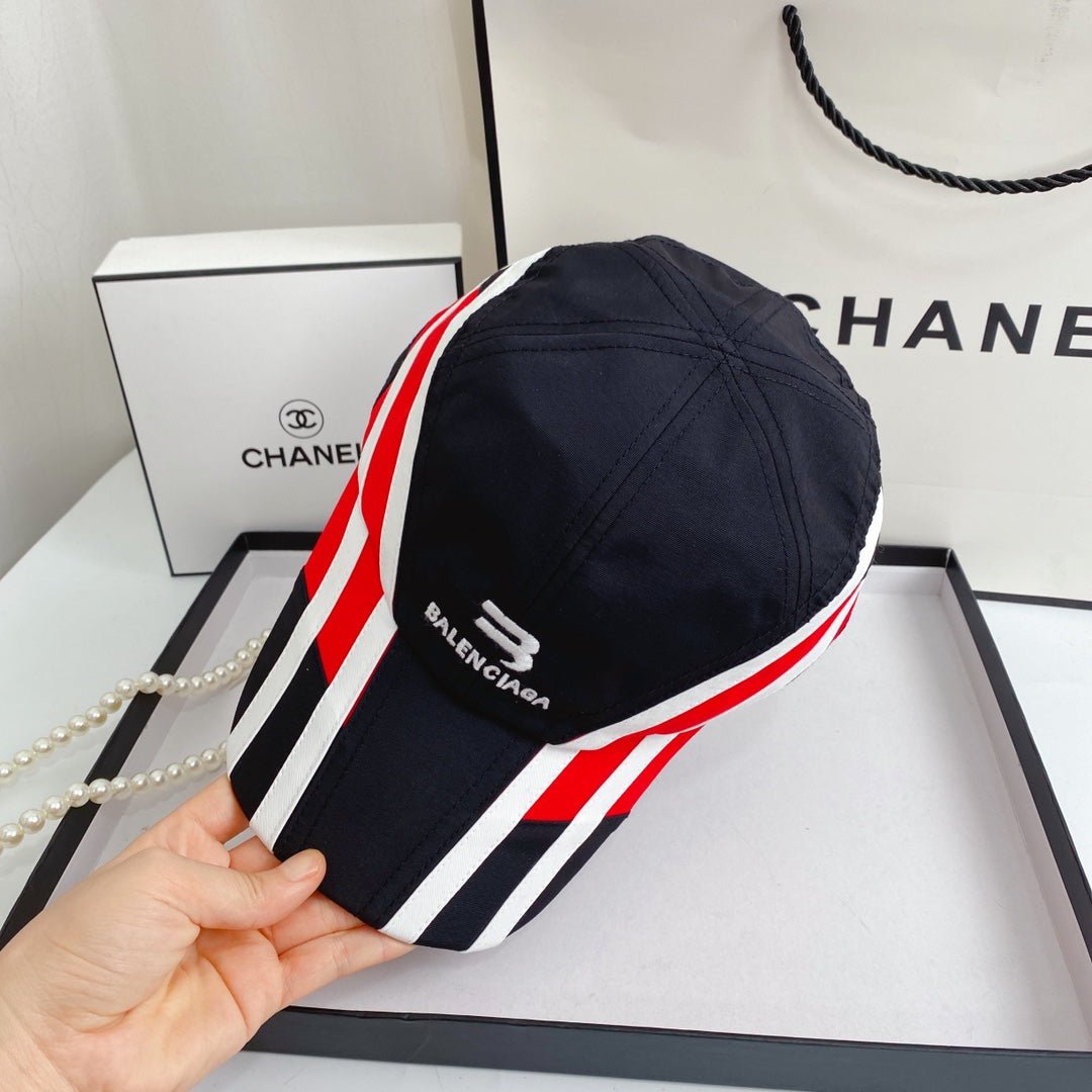 Balenciaga Baseball Cap Nylon Embroidered - Serene