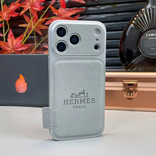 Black Hermes iPhone 17 Pro Max Case – Luxury Hermes iPhone Case - Serene