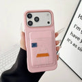 Black Hermès iPhone 17 Pro Max Case with Card Slot – Luxury Leather Hermes Phone Case - Serene