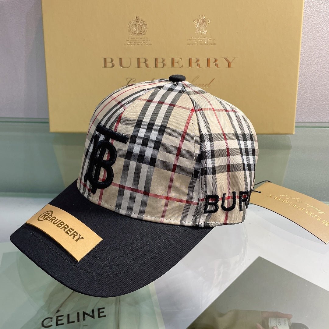 Burberry Baseball Cap Classic Check Embroidered - Serene