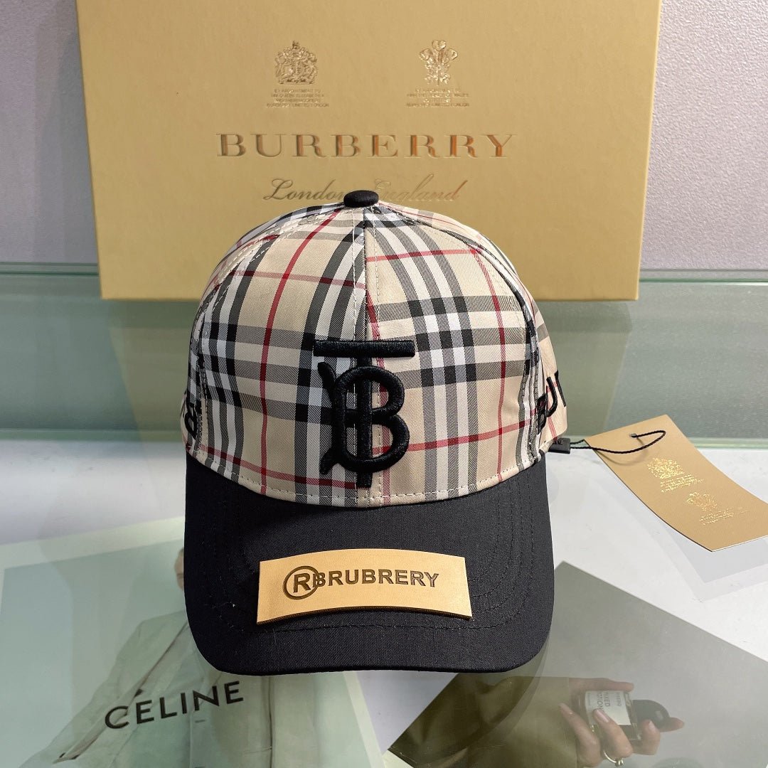 Burberry Baseball Cap Classic Check Embroidered - Serene
