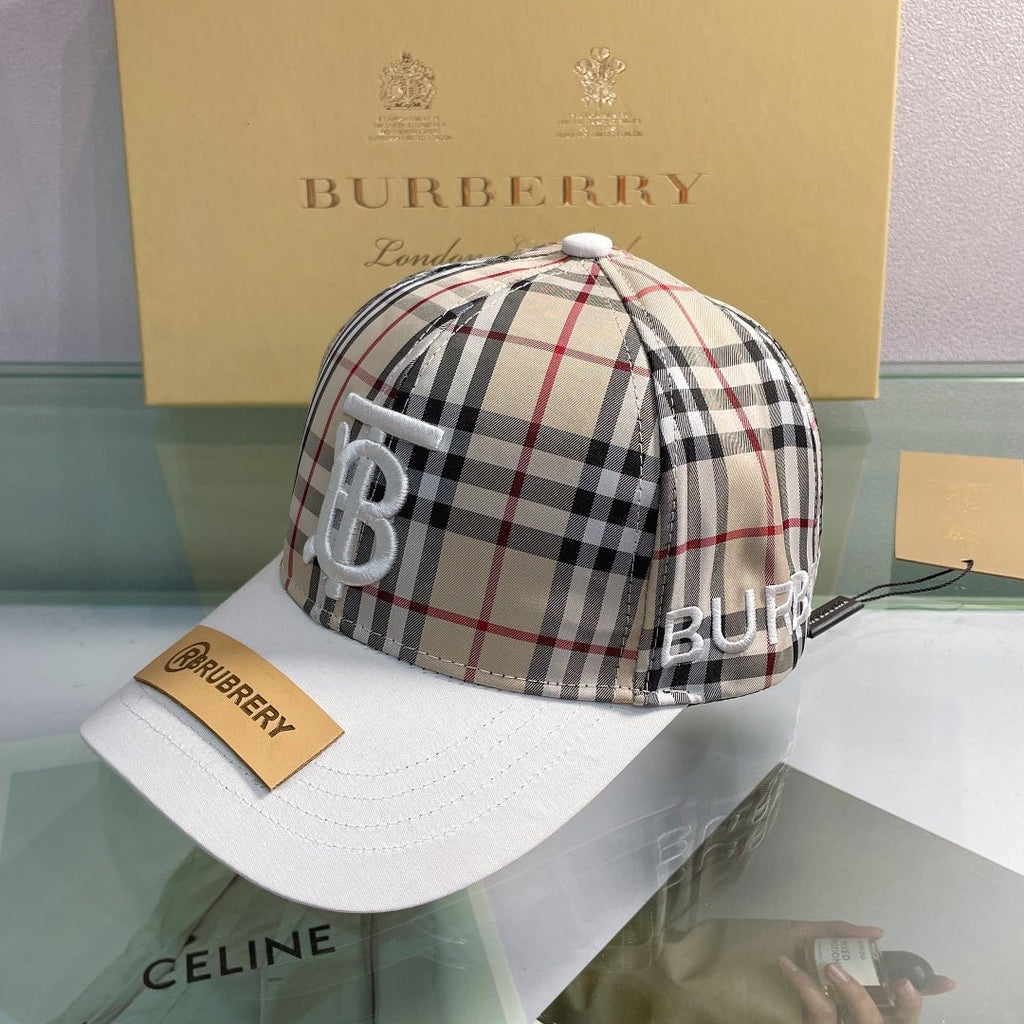Burberry Baseball Cap Classic Check Embroidered - Serene