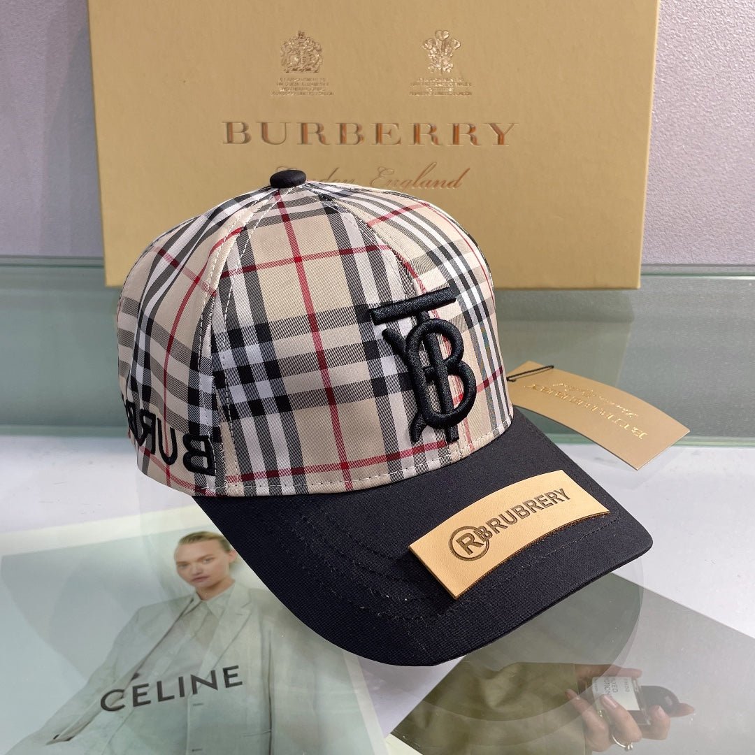 Burberry Baseball Cap Classic Check Embroidered - Serene