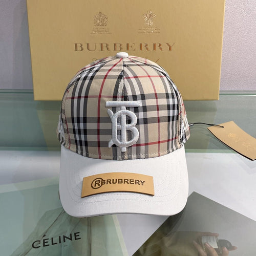 Burberry Baseball Cap Classic Check Embroidered - Serene