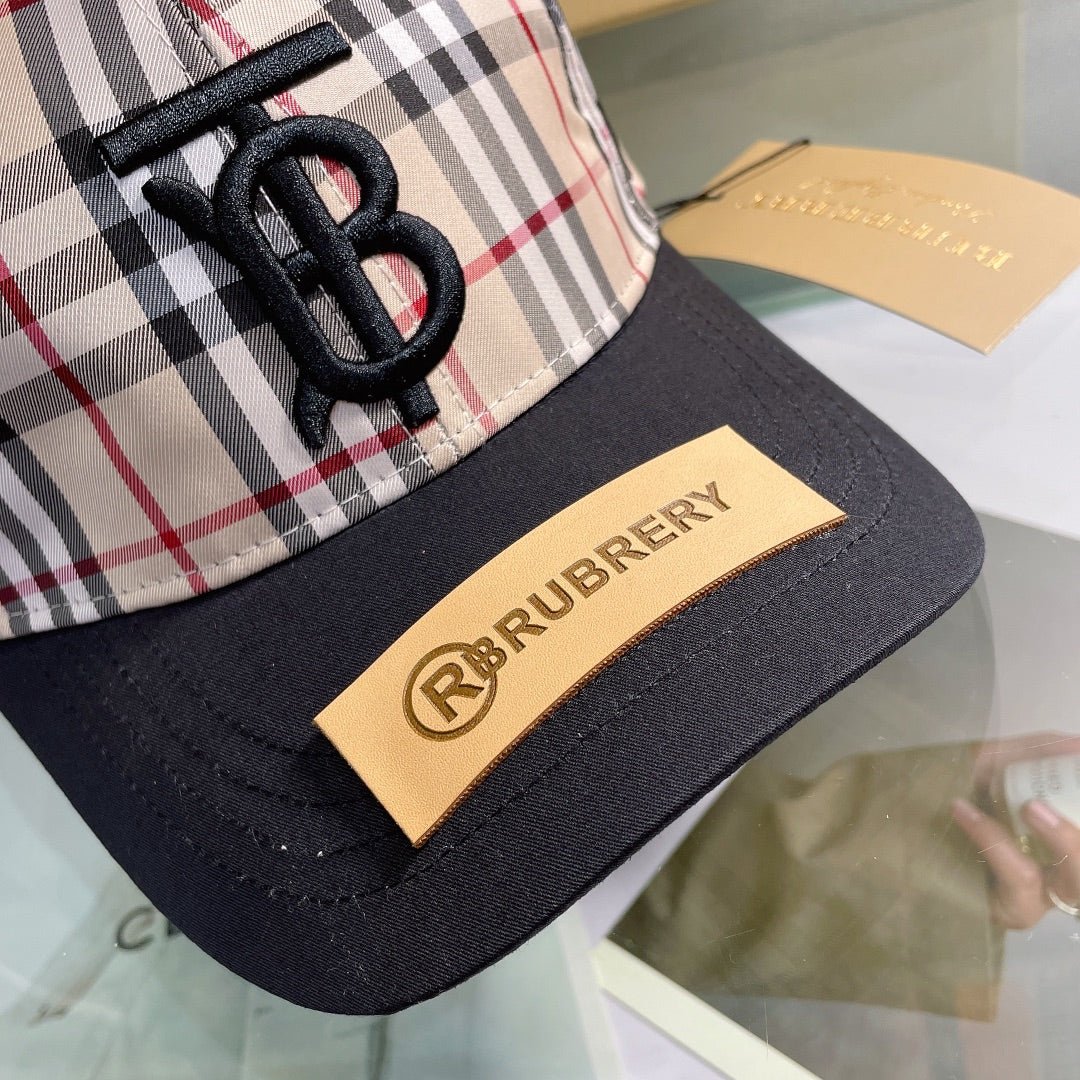 Burberry Baseball Cap Classic Check Embroidered - Serene