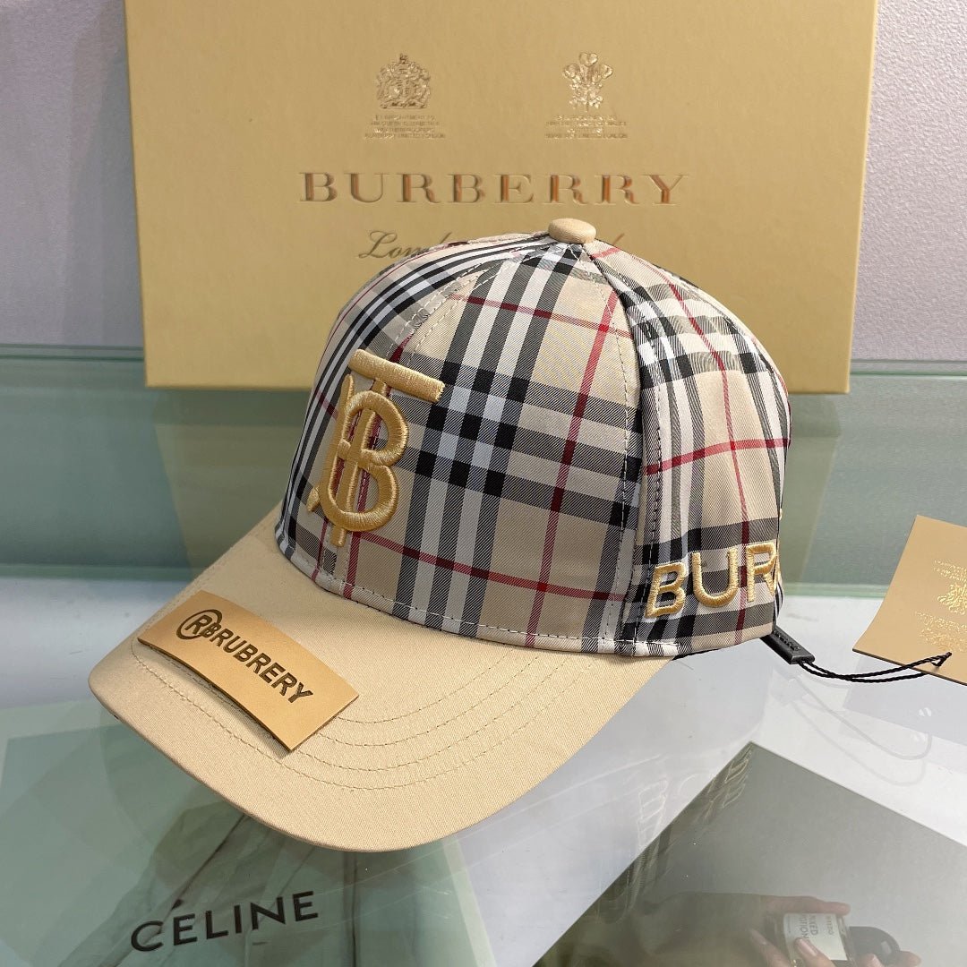 Burberry Baseball Cap Classic Check Embroidered - Serene