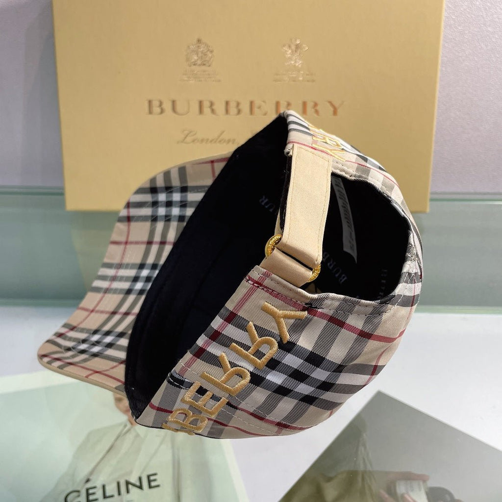 Burberry Baseball Cap Classic Check Embroidered - Serene