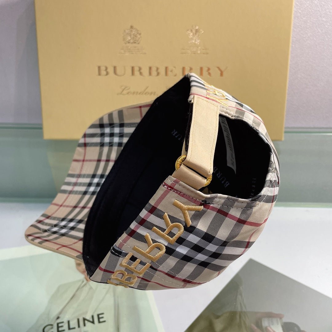 Burberry Baseball Cap Classic Check Embroidered - Serene