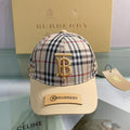 Burberry Baseball Cap Classic Check Embroidered - Serene