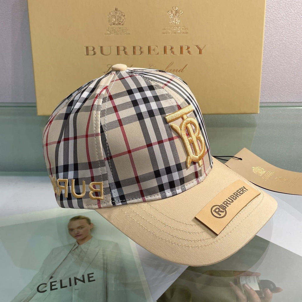 Burberry Baseball Cap Classic Check Embroidered - Serene