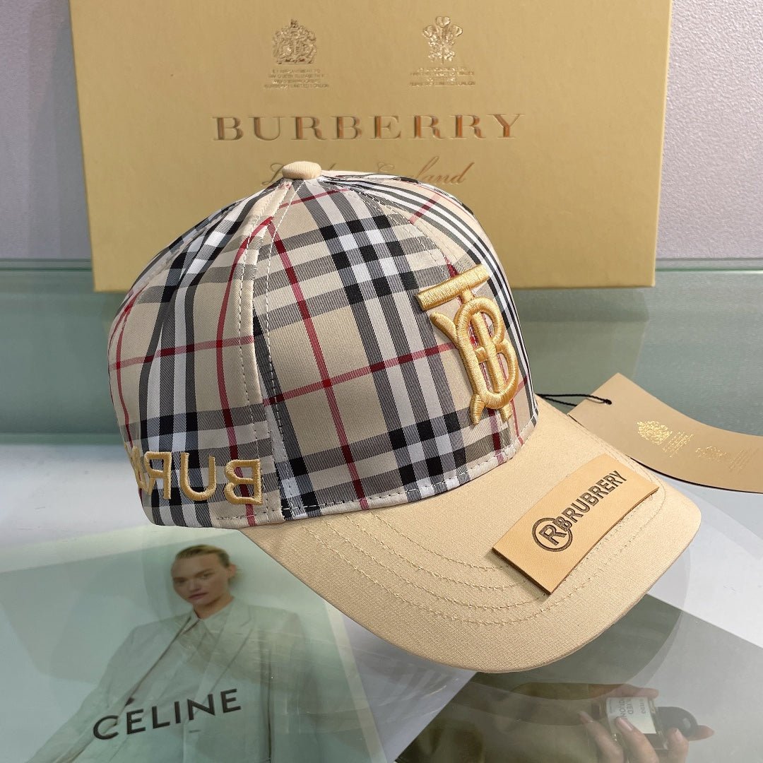 Burberry Baseball Cap Classic Check Embroidered - Serene