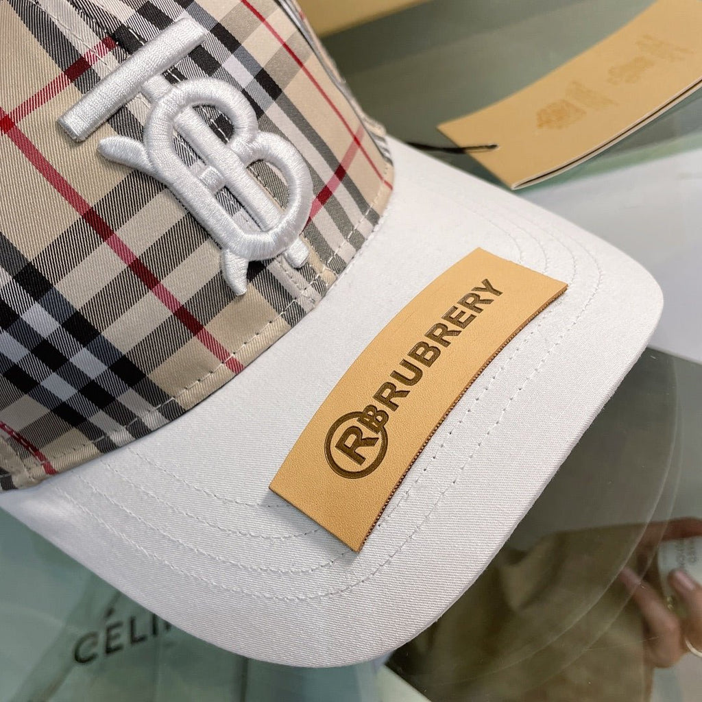 Burberry Baseball Cap Classic Check Embroidered - Serene