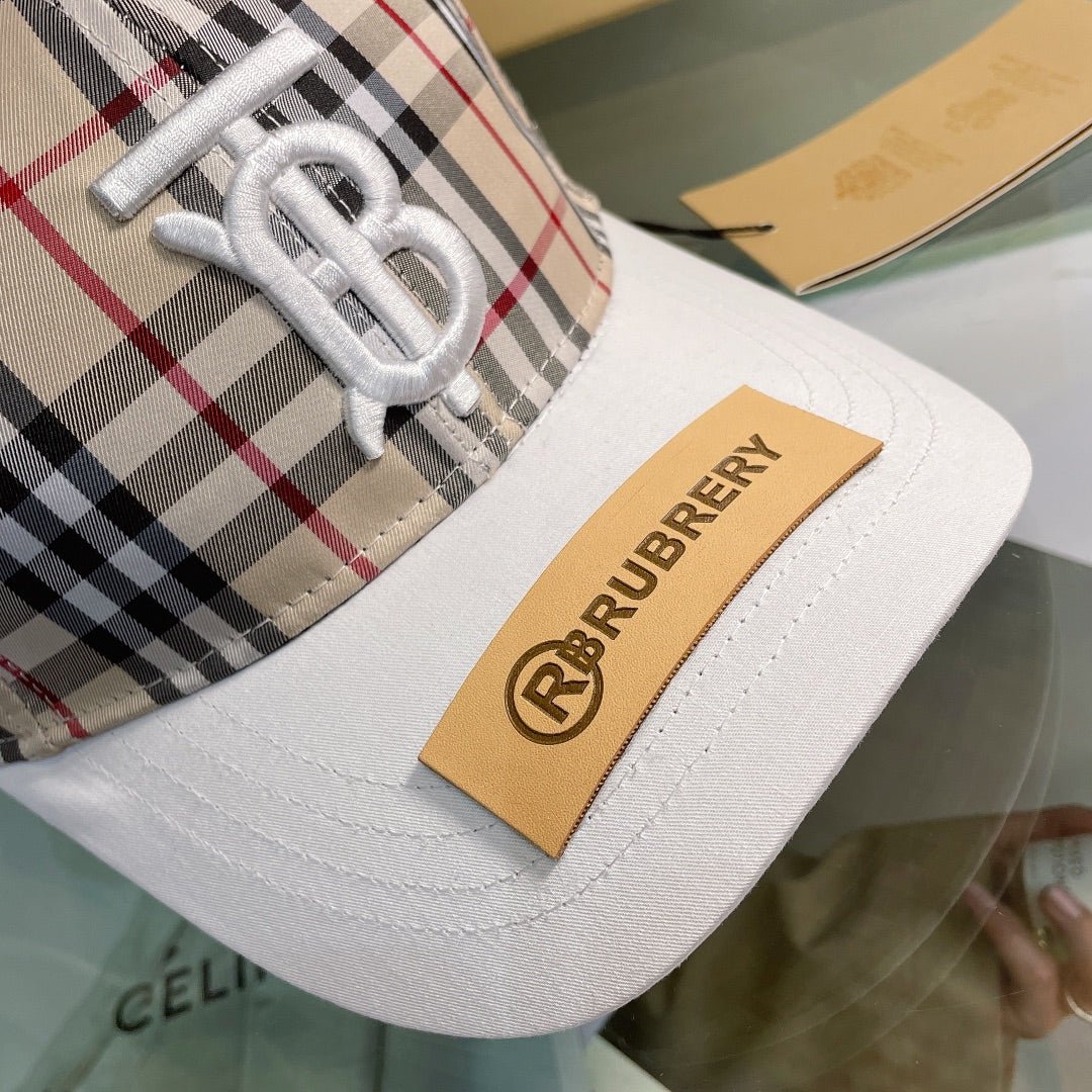 Burberry Baseball Cap Classic Check Embroidered - Serene