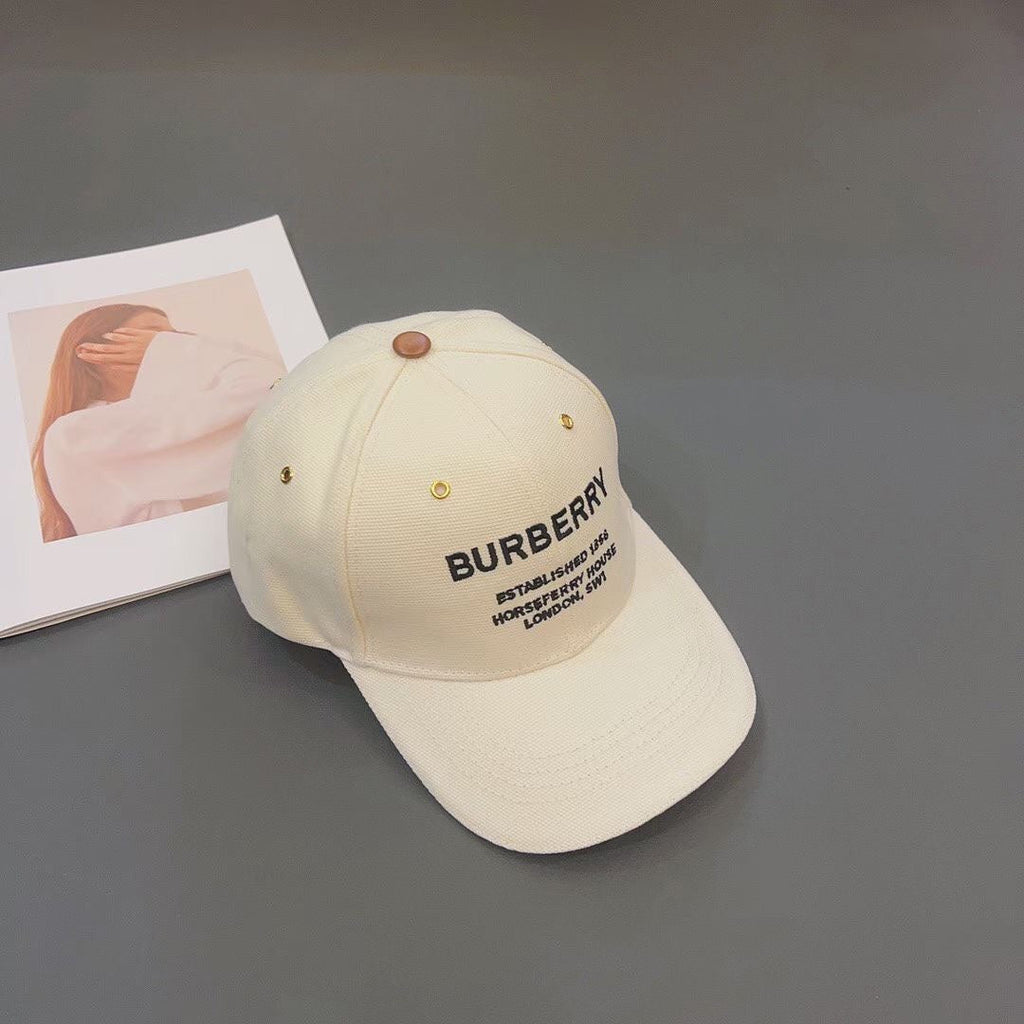 Burberry Embroidered Canvas Baseball Cap | Luxury Designer Hat - Serene