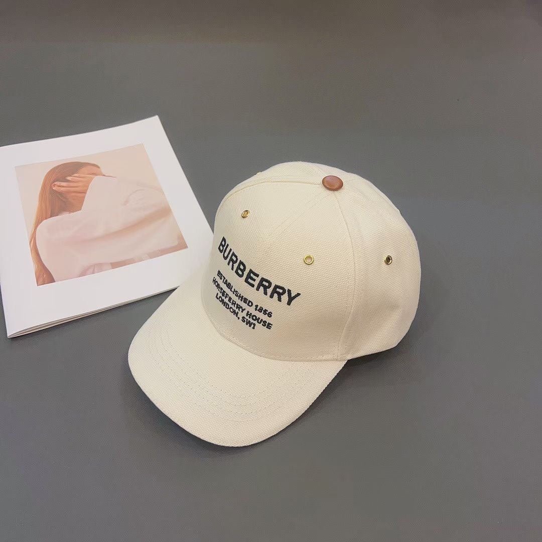 Burberry Embroidered Canvas Baseball Cap | Luxury Designer Hat - Serene