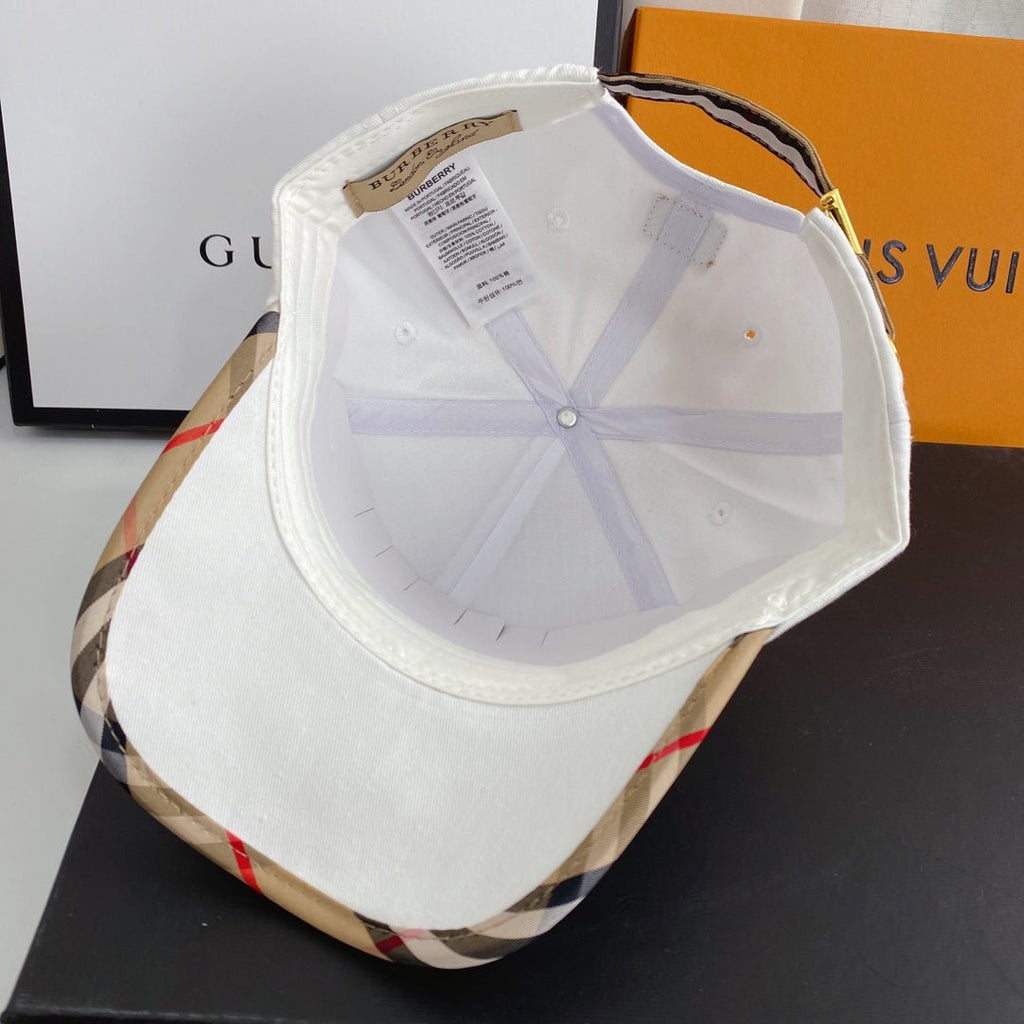 Burberry Vintage Check Embroidered Baseball Cap - Serene