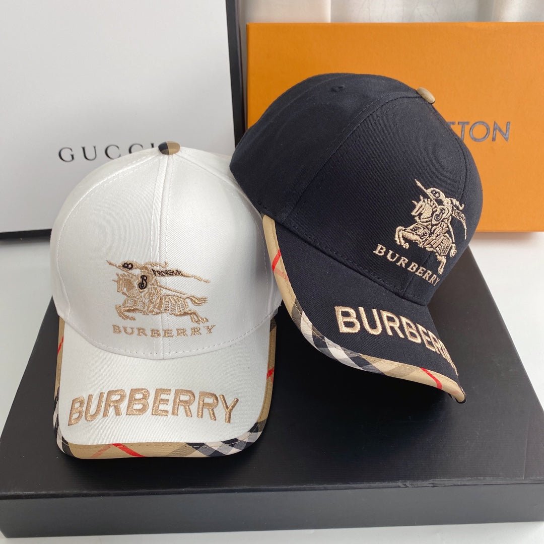 Burberry Vintage Check Embroidered Baseball Cap - Serene