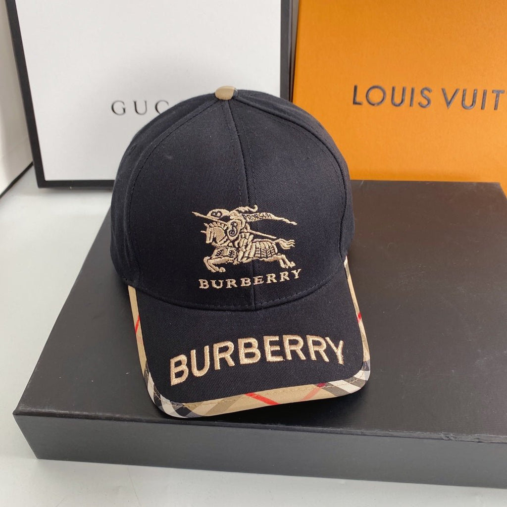 Burberry Vintage Check Embroidered Baseball Cap - Serene