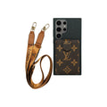 Cardholder Lanyard Louis Vuitton Samsung S26 Ultra Case – Luxury Crossbody Designer Cover - Serene