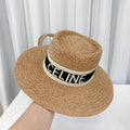 CELINE Raffia Straw Sun Hat | Luxury Designer Wide Brim Summer Hat - Serene