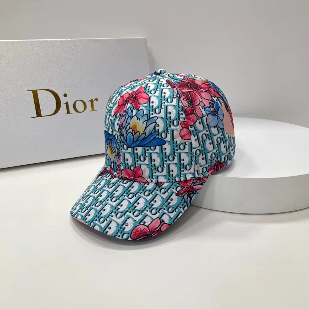 Christian Dior Baseball Cap Floral Embroidered - Serene