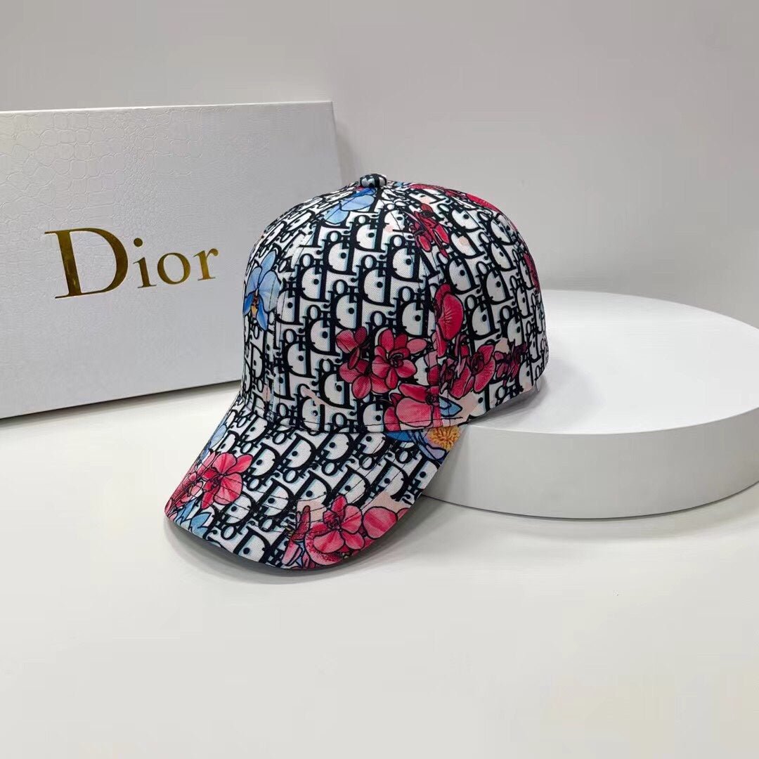 Christian Dior Baseball Cap Floral Embroidered - Serene