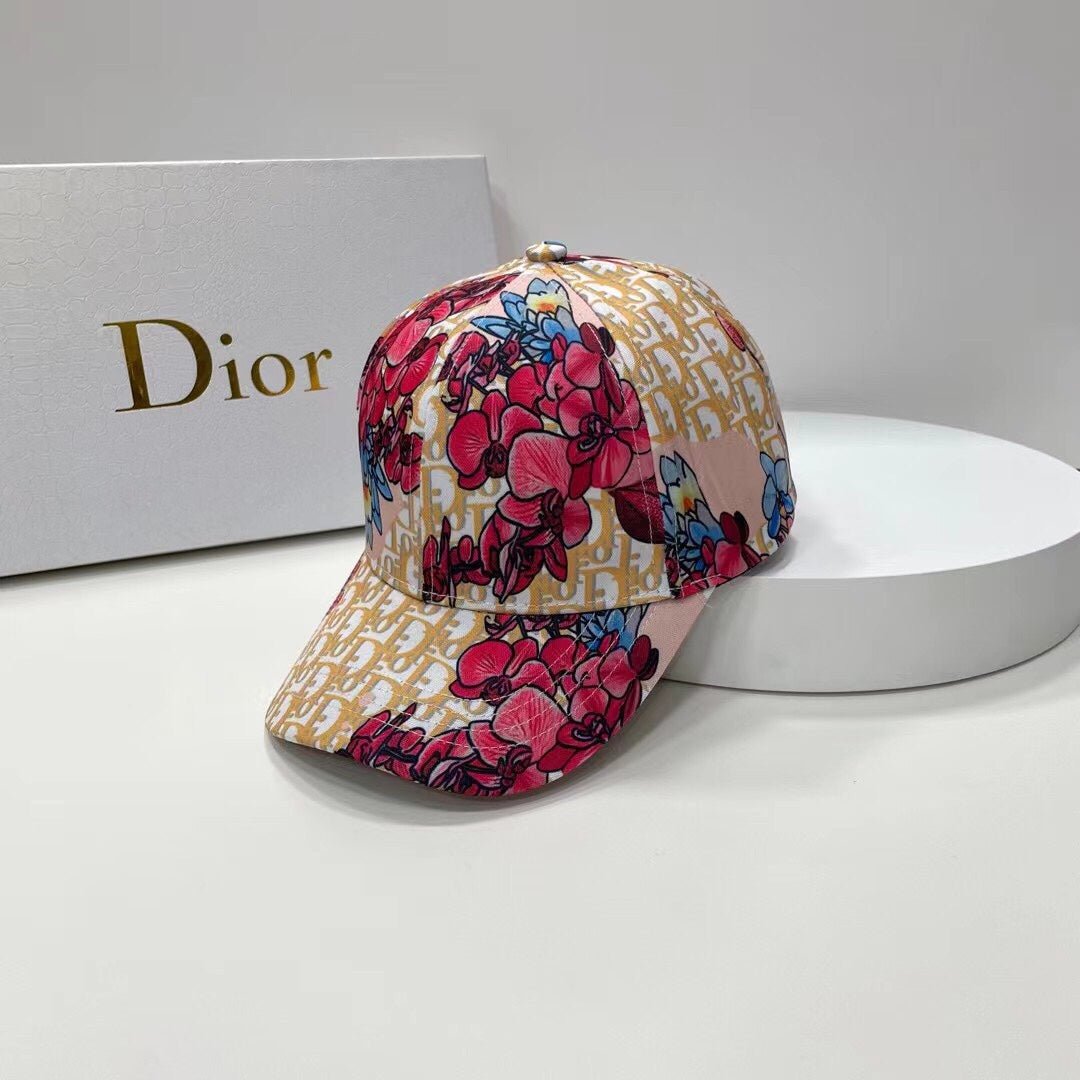 Christian Dior Baseball Cap Floral Embroidered - Serene