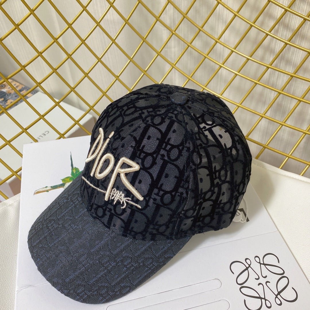 Christian Dior Embroidered Mesh Baseball Cap - Serene
