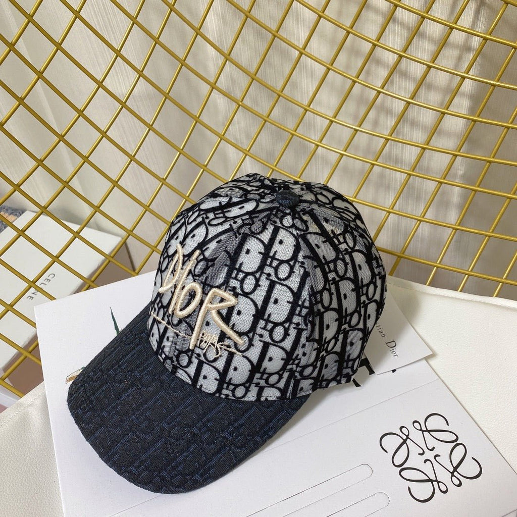 Christian Dior Embroidered Mesh Baseball Cap - Serene