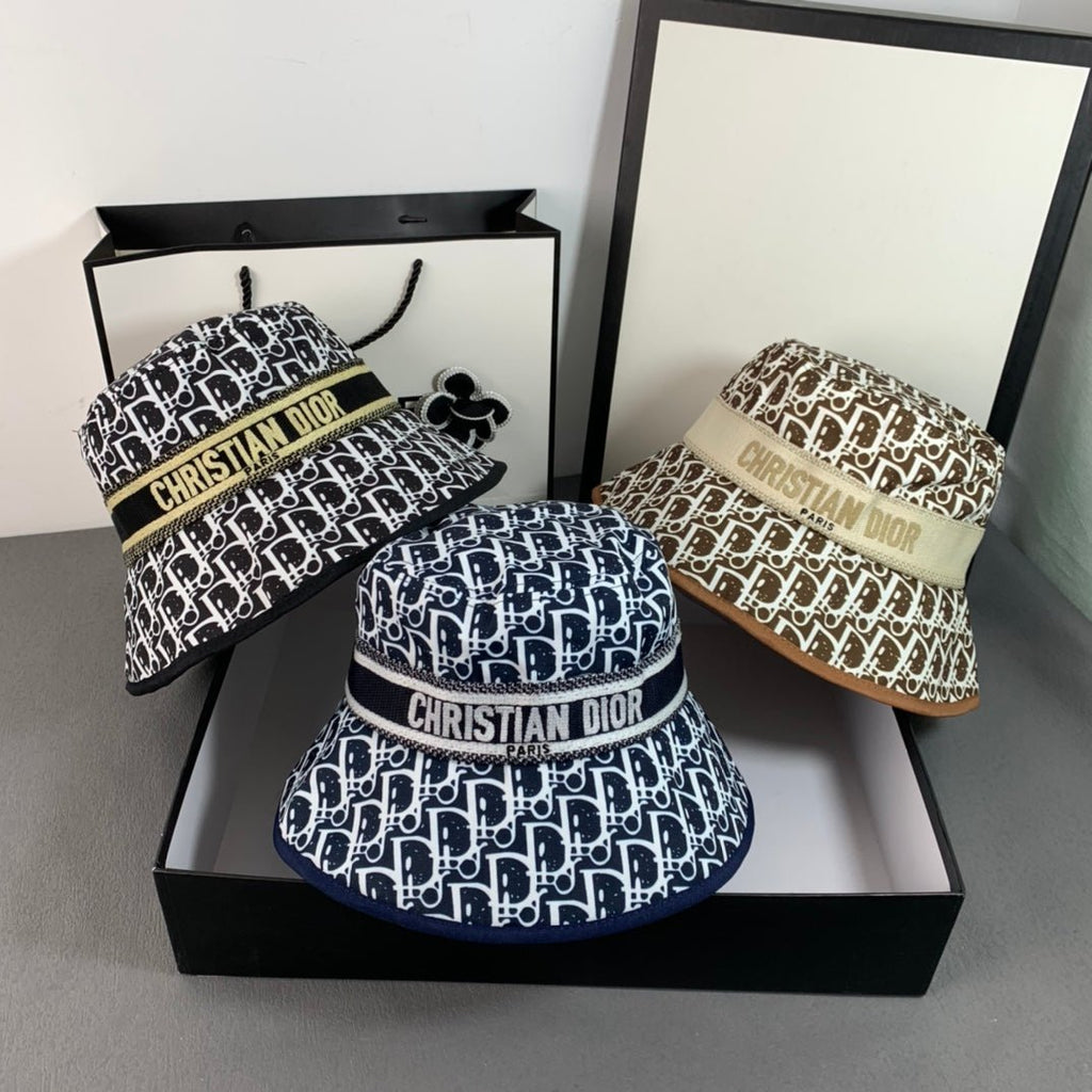 Christian Dior Embroidered Webbing Bucket Hat - Serene