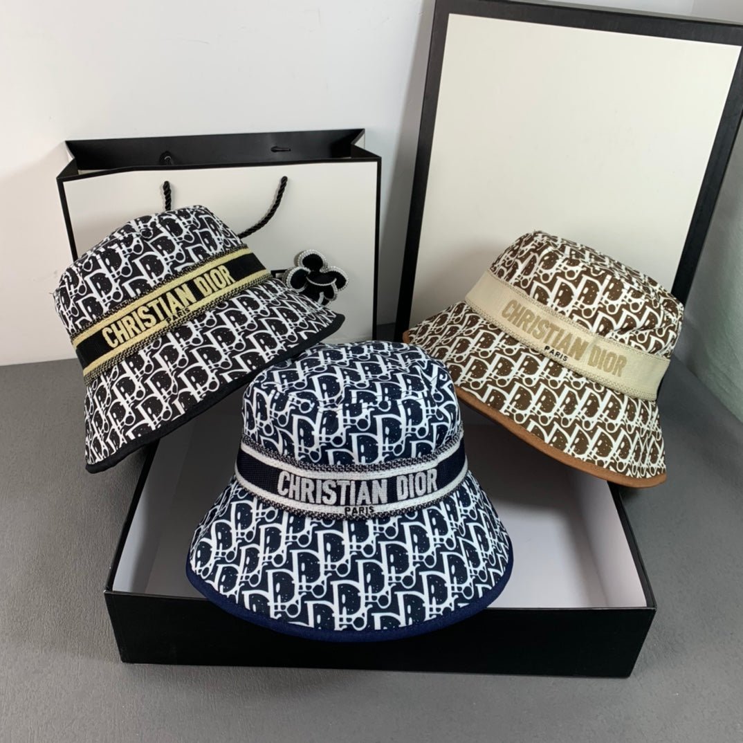 Christian Dior Embroidered Webbing Bucket Hat - Serene