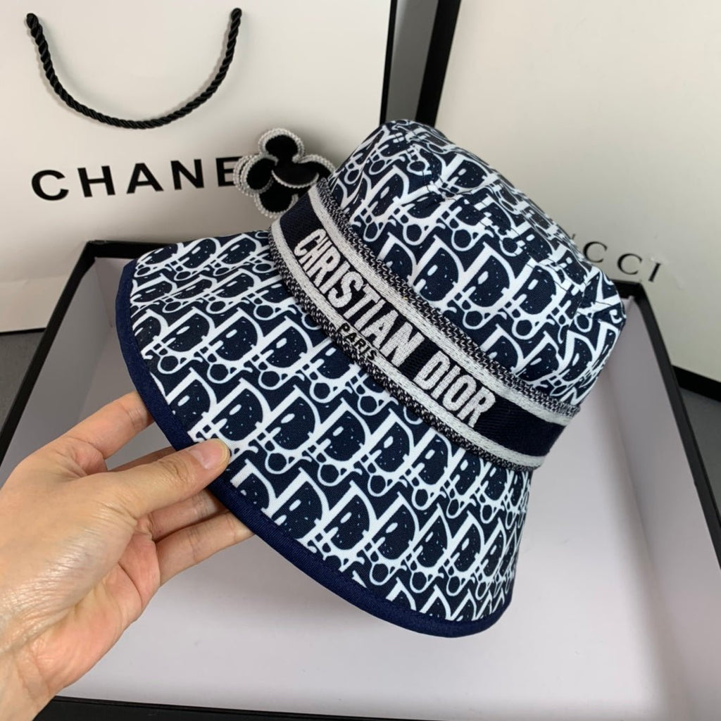 Christian Dior Embroidered Webbing Bucket Hat - Serene