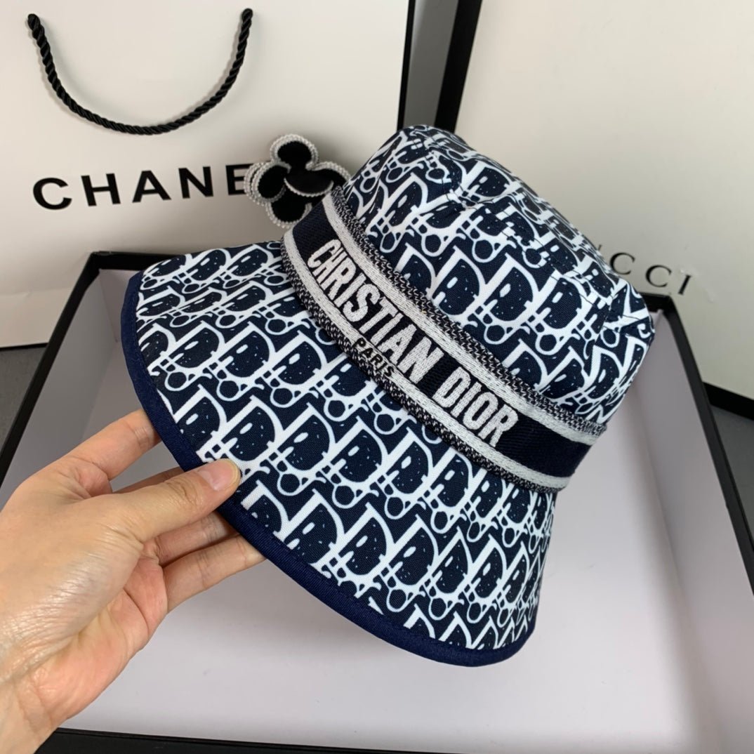 Christian Dior Embroidered Webbing Bucket Hat - Serene