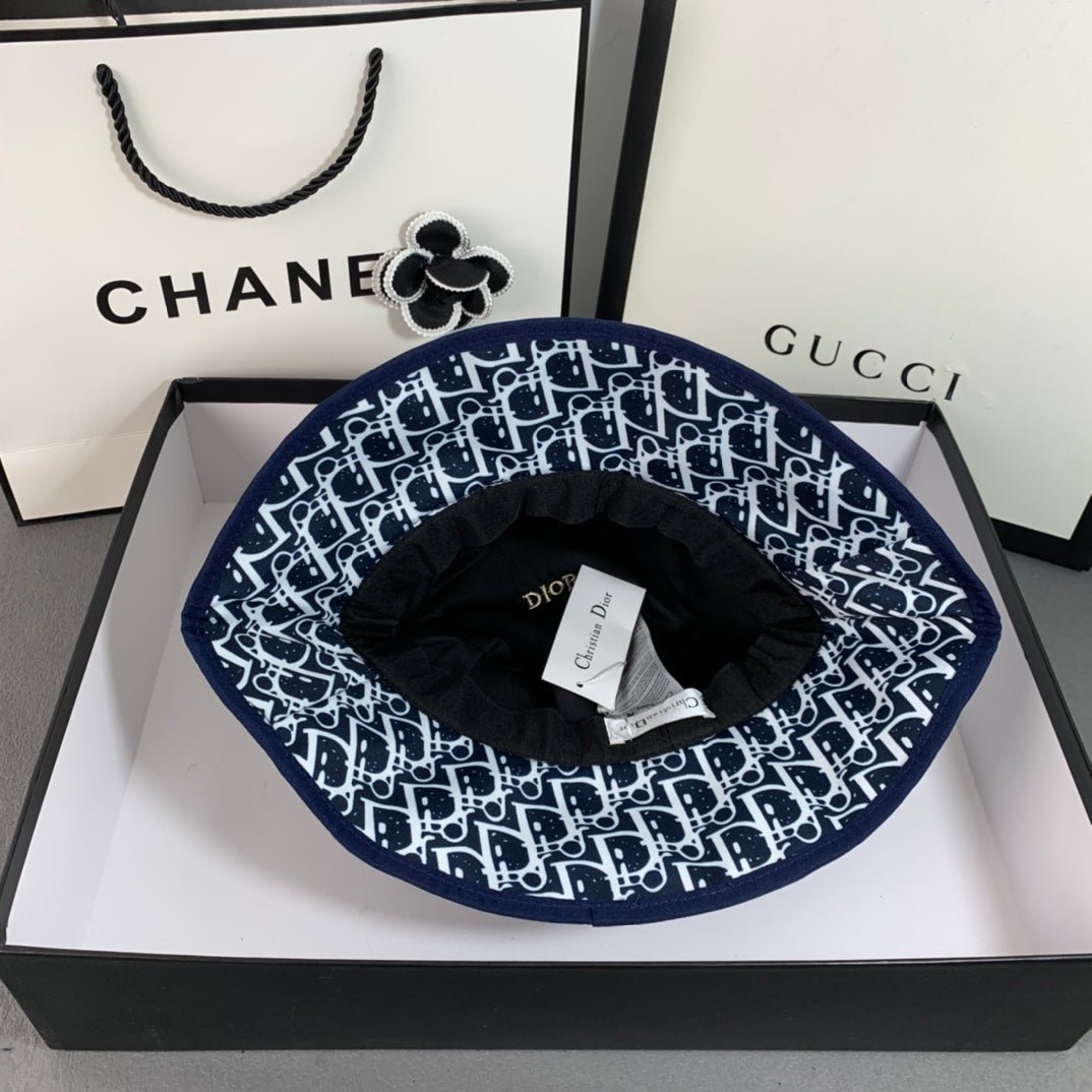 Christian Dior Embroidered Webbing Bucket Hat - Serene