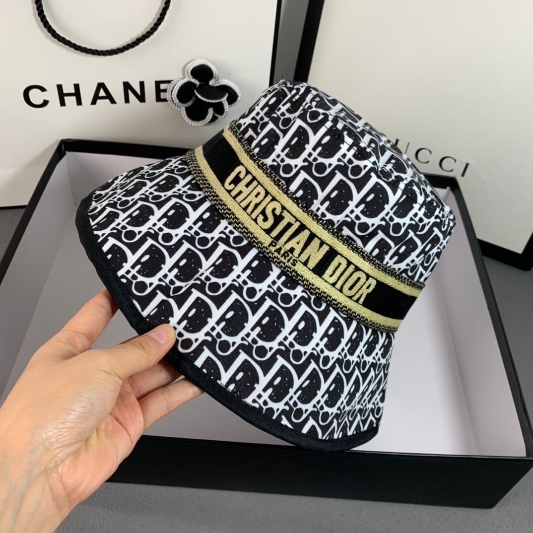 Christian Dior Embroidered Webbing Bucket Hat - Serene