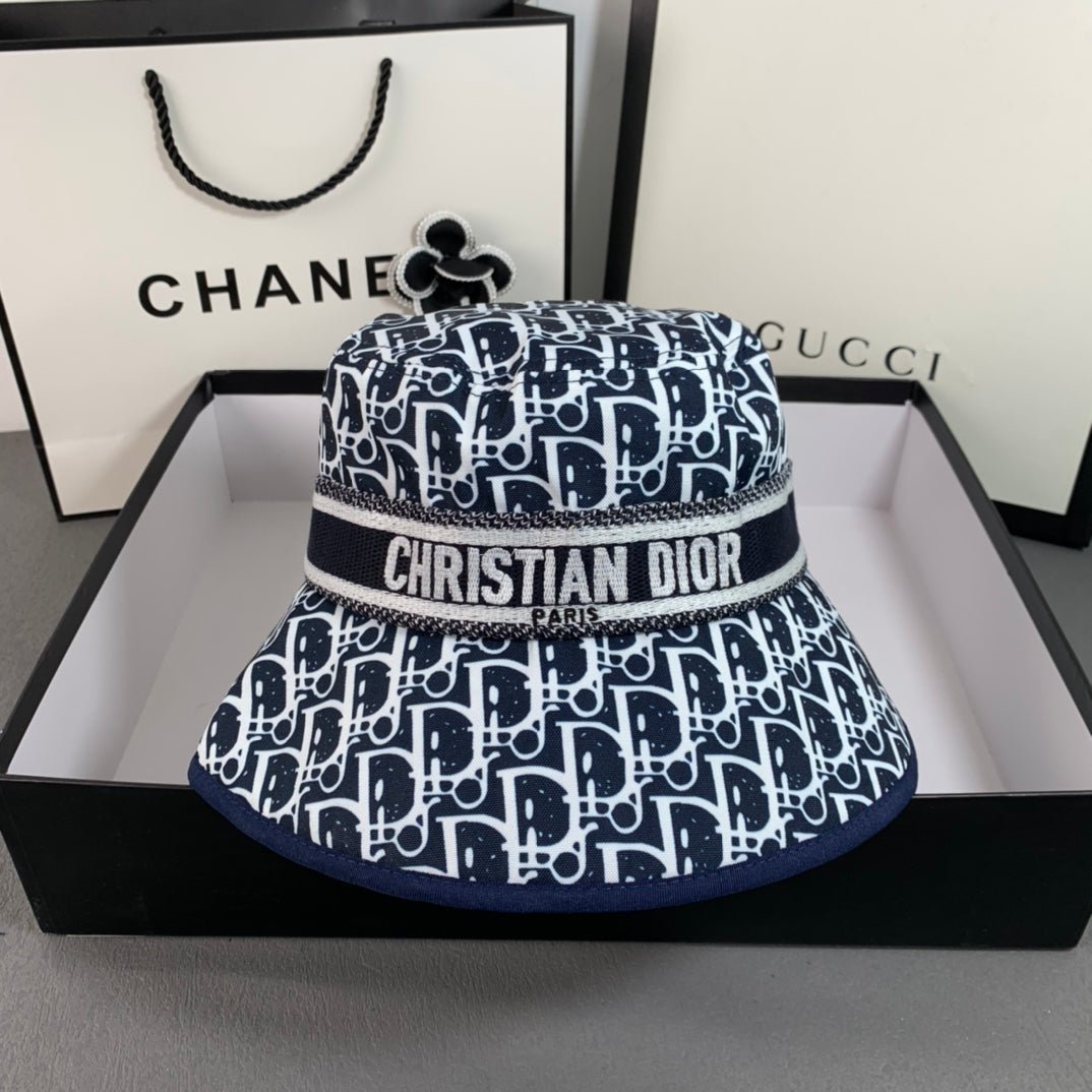 Christian Dior Embroidered Webbing Bucket Hat - Serene