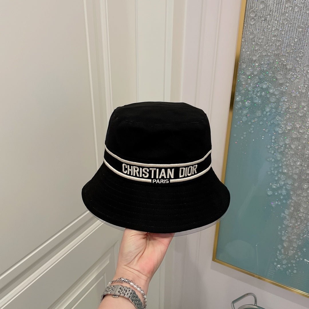 Christian Dior Embroidered Webbing Bucket Hat - Serene