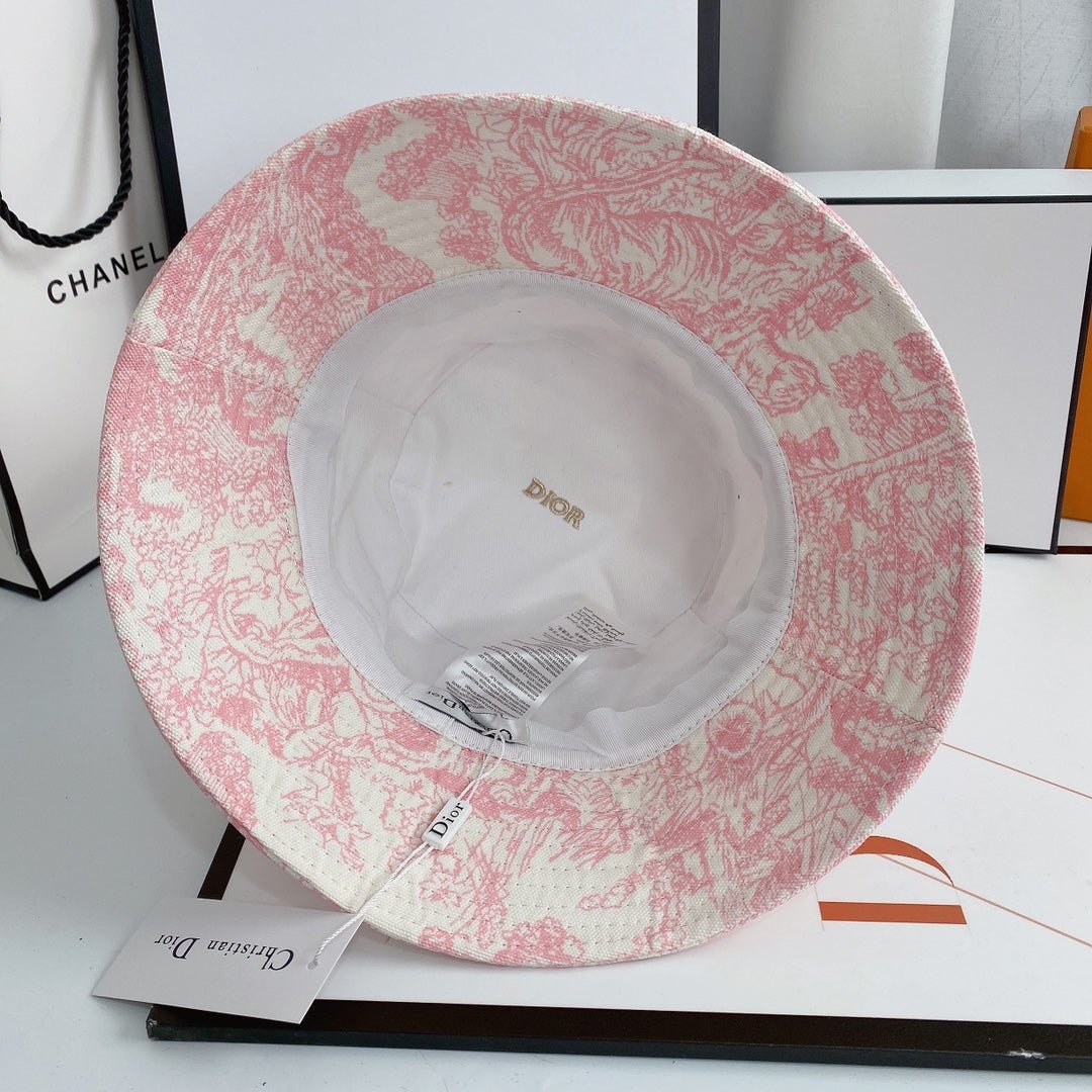 Christian Dior Embroidered Webbing Pattern Bucket Hat - Serene