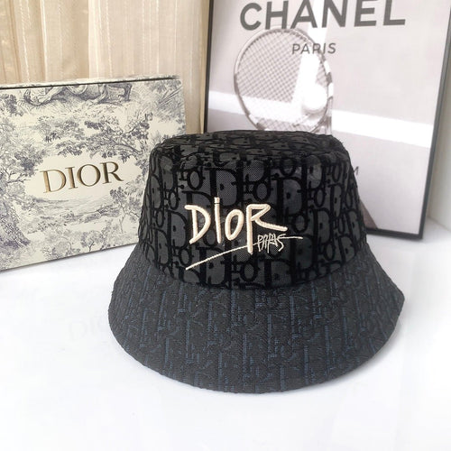 Christian Dior Lace Flocked Bucket Hat - Serene