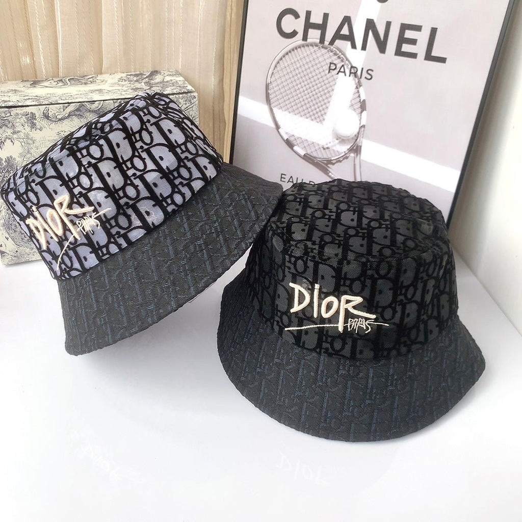 Christian Dior Lace Flocked Bucket Hat - Serene
