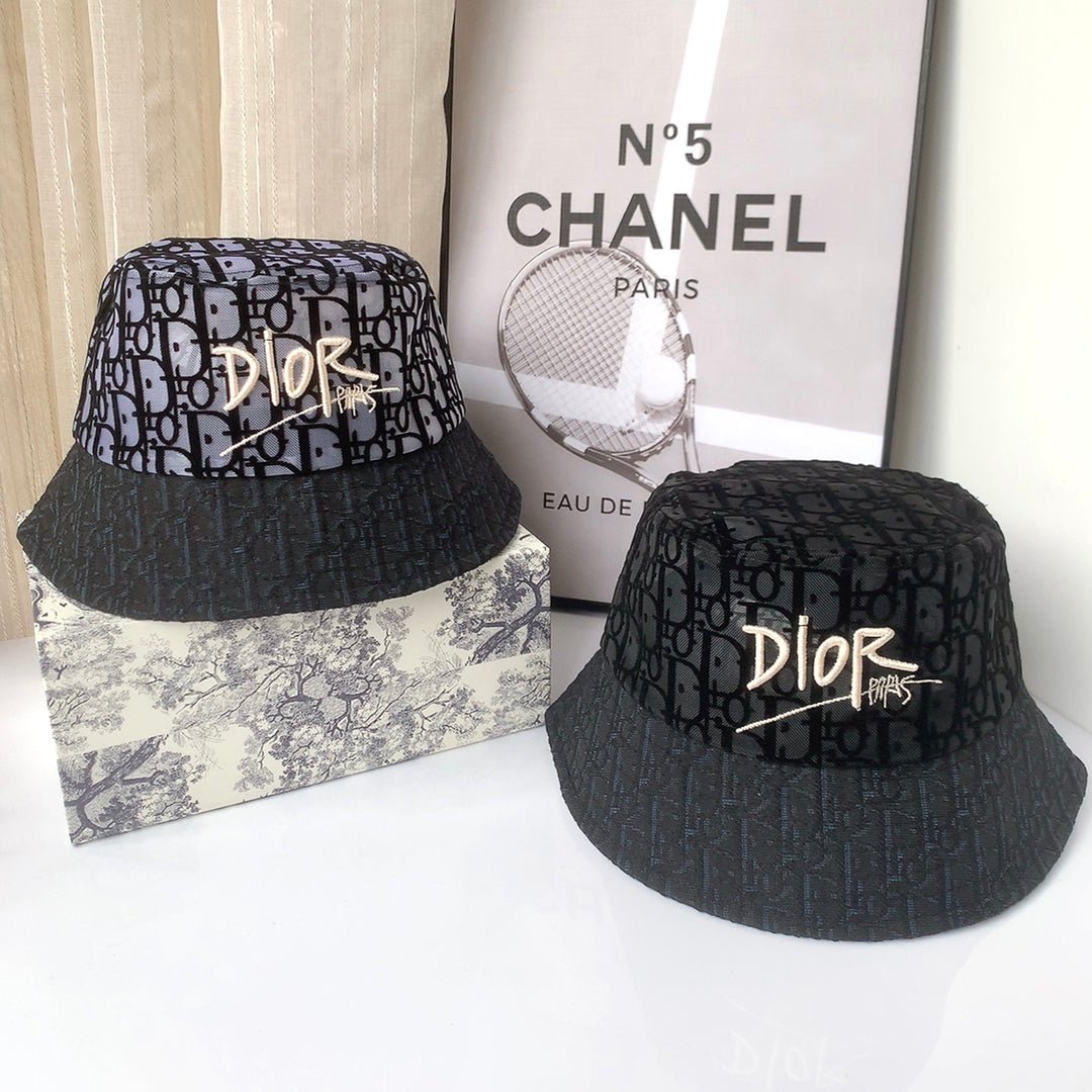 Christian Dior Lace Flocked Bucket Hat - Serene