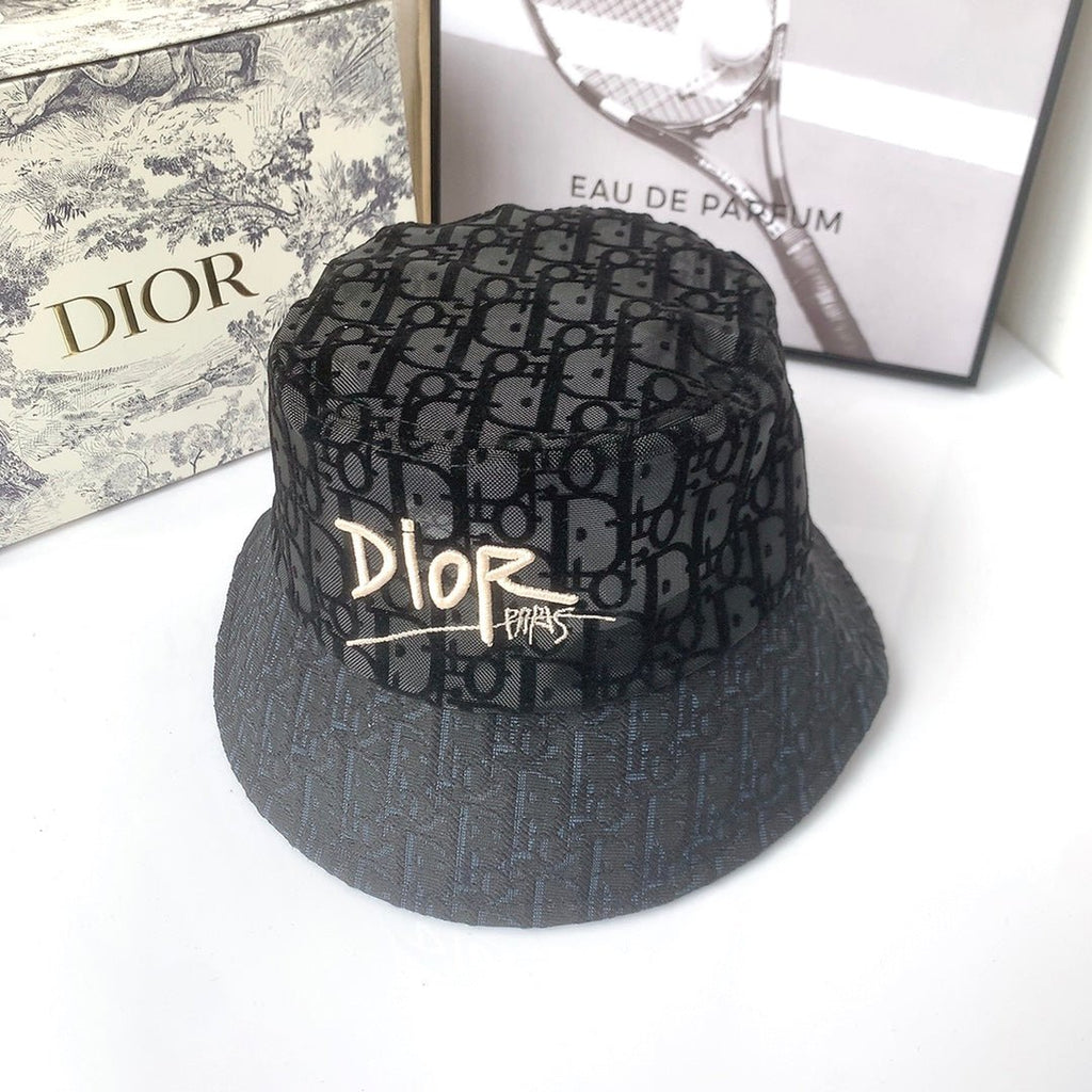 Christian Dior Lace Flocked Bucket Hat - Serene
