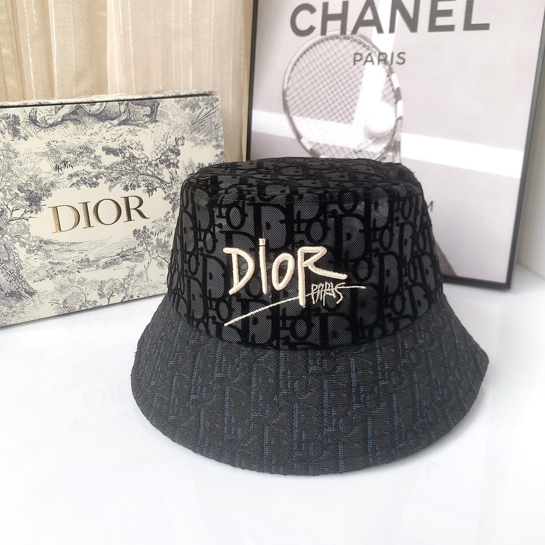 Christian Dior Lace Flocked Bucket Hat - Serene